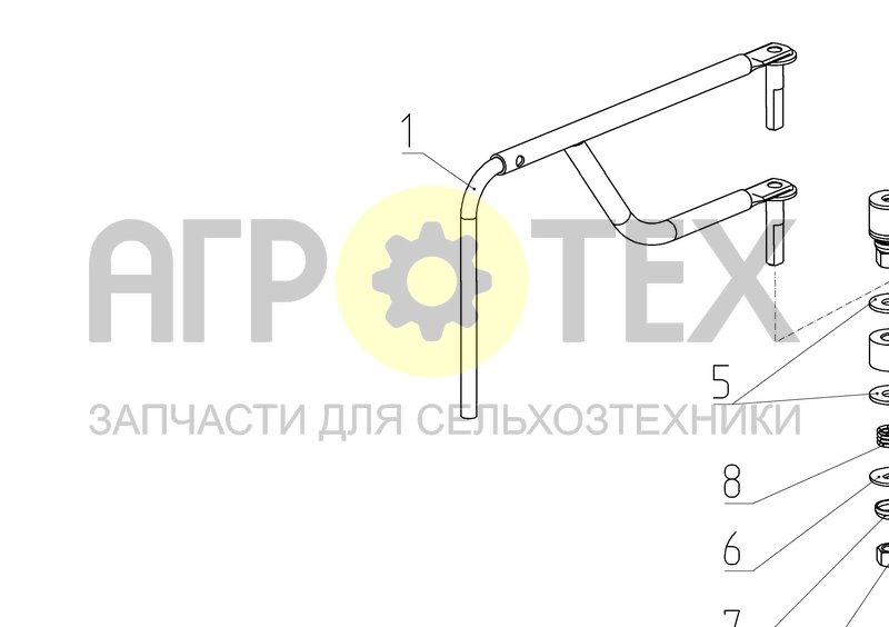 Чертеж Кронштейн зеркала (101.04.03.010)